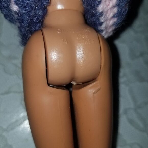 2 vintage 70's barbie with hand made crochet dresses - Picture 4 of 12